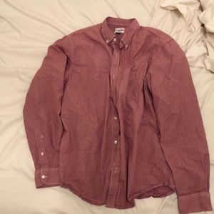 Old Navy red & white long sleeve shirt. XL